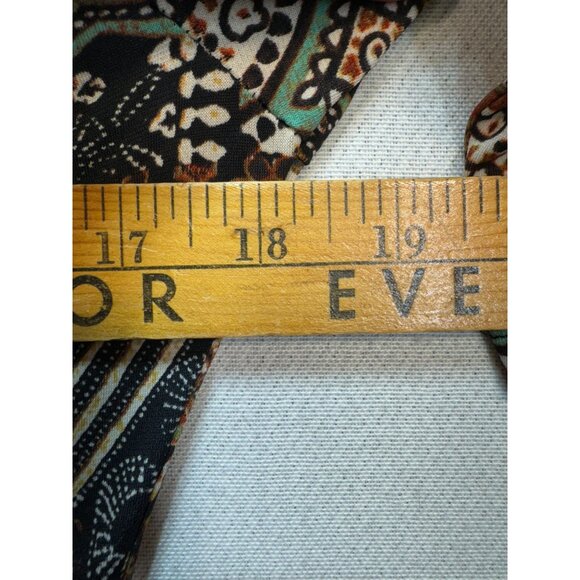 Roz & Ali Women's Mini Dress Half Sleeve Size 6 Multi Geo Lightweight Back Zip - Picture 10 of 13